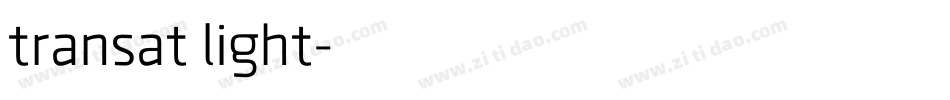 transat light字体转换